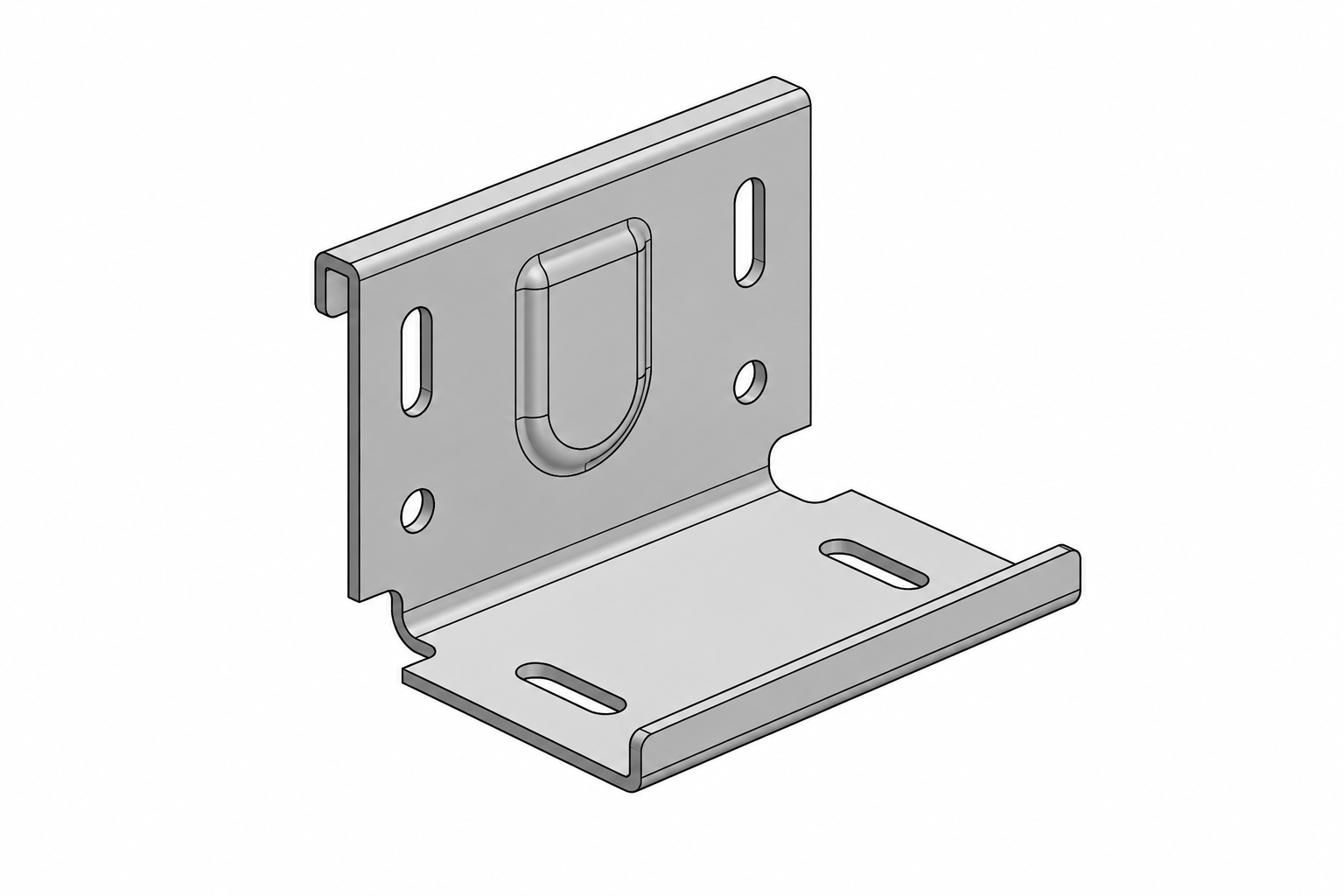 Sheet metal component with clearly defined CAD edges