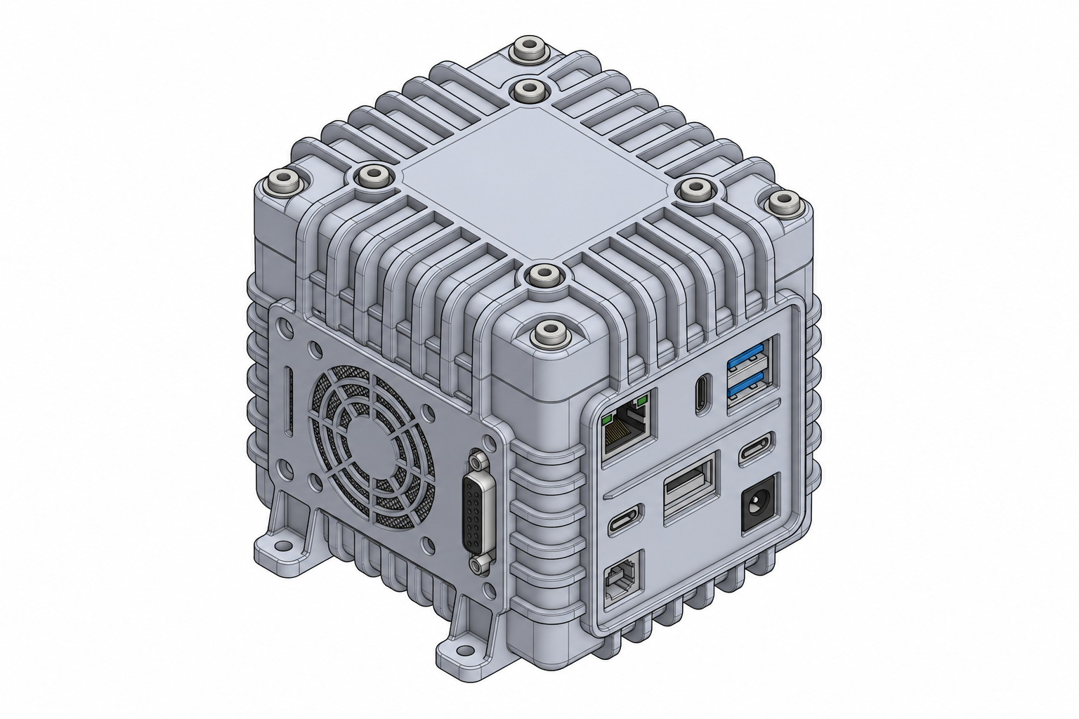 CAD enclosure and component assembly